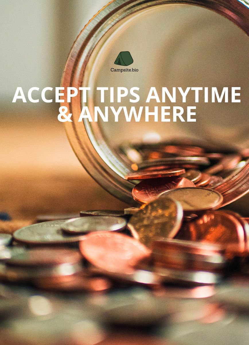 Accept tips anywhere