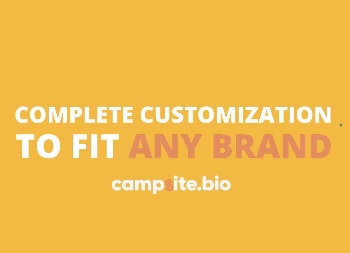 Campsite.bio customize branding