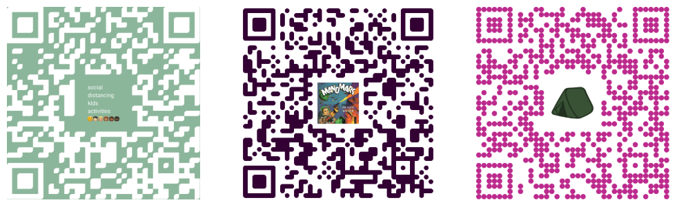 Campsite QR Code examples